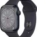 Apple Watch Series 8 [GPS 41mm] Smart Watch w/Midnight Aluminum Case with Midnight Sport Band - S/M. Fitness Tracker, Blood Oxygen & ECG Apps, Always-On Retina Display, Water Resistant
