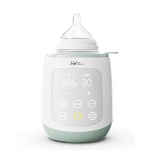 Bottle Warmer, 10-in-1 Fast Baby Bottle Warmer for Breastmilk or Formula with Timer, IMD LED Display, Accurate Temperature Control, Automatic Shut-Off, BPA-Free, Bottle Warmers for All Bottles (Green)