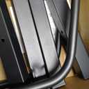 WALMANN Bike Floor Stand, Steel Bike Parking Rack for 1 Bike, 22-28" Wheels, Max. Tire Width 2.1", Black