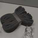 NICETOWN Accordion Blackout Door Curtains for Doorway, Thermal Insulated Privacy Closet Curtains Room Divider Sliding Door Shade for Living Room/Bathroom/Bedroom, 1 Panel with Hooks, W38 x L80, Grey