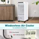 CAYNEL Portable Air Conditioners,Evaporative Air Cooler w/7H Timer for Auto-Off,4 Modes & 3 Speeds,1.85-Gal Tank Windowless Air Conditioner,Swamp Cooler Air Conditioner for Room Bedroom Outdoor Indoor, 22.3 X 9.2 X 10.2 Inches