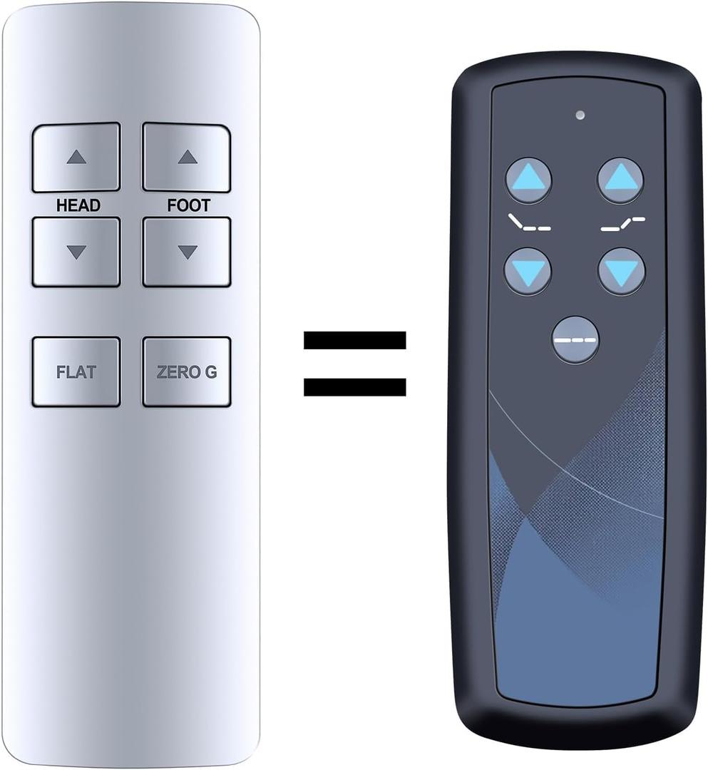 PZL RF358C Replacement Remote Control for Ease 1.0, for Tempur-Pedic Ease 2.0 Adjustable Beds