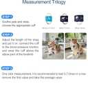 Wearable Pet Blood Pressure Monitor for Dogs & Cats, Oscillometric Home Monitoring Device with Adjustable Chest Strap, Multi-Size Cuffs, 240 Sets Memory for 2 Users, Large LCD Display