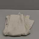 jinchan Linen Pinch Pleated Kitchen Curtains 20 Inch Natural Linen Tier Curtains Back Tab Farmhouse Cafe Style Light Filtering for Bathroom Laundry Room Small Window 2 Panels Beige