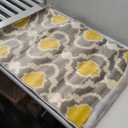 Rugshop Moroccan Trellis Contemporary Perfect for high Traffic Areas of Your Living Room,Bedroom,Home Office,Kitchen Area Rug Gray/Yellow 2" x 3"