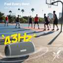 Tribit StormBox Lava Portable Bluetooth Speaker, 80W Loud Wireless Speaker, 24H Playtime, IP67 Waterproof, Bluetooth 5.4, Custom EQ, XBass, Built-in Mic, TWS Pairing for Camping/Beach/Party/Outdoor