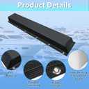 Boat Dock Bumpers, 58" Dock Bumpers Dock Edge, Dock Fenders Bumpers, Boat Dock Bumper Guards for Dock Edge, Piling, Horizontal Deck, Vertical Poles, or Pier Fenders, Carbon Fiber Black (2 Pack)