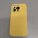 FireNova Designed for iPhone 16 Pro Case, Silicone Upgraded [Camera Protection] Phone Case, Soft Anti-Scratch Microfiber Lining Inside, 2024, Yellow