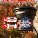 EWORK 15 Amp Leaf Mulcher/Shredder, 16:1 Ratio, Durable Cutting Lines