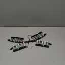 Volnamal Legging Organizer for Closet, Metal Yoga Pants Hangers 2 Pack w/10 Clips Holds 20 Leggings, Space Saving Hanging Closet Organizer w/Rubber Coated Closet Organizers and Storage, Black