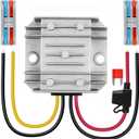 DC 12V Step Up to 24V 3A 72W Voltage Booster Converter DC Power Converter with Fuse & Connectors Waterproof Module Transformer for Golf Cart Club Car