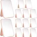 IANFAN 12 Pcs Spa Party Mirrors Spa Sleepover Party Supplies Pink Sleepover Accessory Favors Makeup Mirror for Sleepovers Slumber Birthday Favors Gift