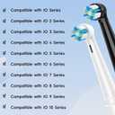 10 Pack IO Replacement Heads Compatible with Oral B iO 2 3 4 5 6 7 8 9 10 Deep Clean Series Electric Toothbrush, Toothbrush Heads Compatible with Oral B iO for Cleans Your Teeth (Black)