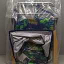 17" Tall Beach Chair with Canopy Shade,Support to 350LBS, Green Leaf