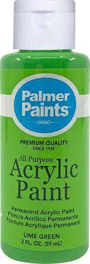 Palmer 2oz Color Acrylic Paint Set, Perfect Color, Lime Green, 4 pack