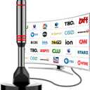 Digital TV Antenna for Smart TV Indoor，2026 HD Antenna with Strong Magnetic Base, 360°&Long Range Reception HDTV Antennas for Local Channels, Easy Installation Antennas for TVs Without Cable (5.5 in)