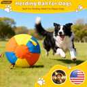 18" Herding Ball for Dogs, Dog Herding Ball for Australian Shepherd, Border Collies, Australian Cattle, German Shepherds, Horse, Sheepdogs, Dog Birthday Toy