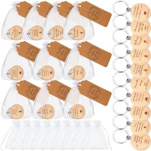 Tatuo 30 Sets Christian Keychains Bulk Gifts for Church Bible Verse Keychain Prayer Journal Religious Party for Women Men