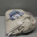 MIULEE Natural Beige Linen Cotton Table Cloth Rectangle Tablecloth Spring Waterproof Spillproof Cross-Star Textured Table Cltoth Decorative Farmhouse Style for Dining Party Weddings 60x84 Inch