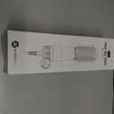 slopehill Mini Travel Dual Voltage Hair Dryer Brush,1000 Watts Hot Air Brush with European Plug, Ionic Hair Dryer and Styler for Women, Oval Barrel 2 Heat & 2 Speed Settings for International Travel (Black)