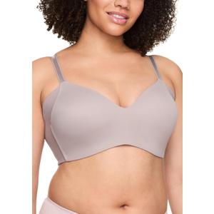 Warner's Women's No Side Effects Underarm-Smoothing Wireless Bra RM3061A, Smoke (38C, Mink)