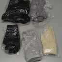 Toulite 3 Sets Winter Beanie Hat Gloves Set Cute Warm Skull Cap Touchscreen Gloves Set Cat Beanie Knitted Hat Touch Screen Knit Gloves for Women Girls Halloween Multicolor