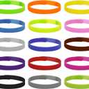 Luter 15 Colors 20x1cm Puppy Collars, Soft Adjustable Whelping Collars for Puppy ID Collars for Newborn Dog Kittens for Pet