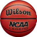 WILSON NCAA Legend Basketballs - Size 5, Size 6 and Size 7 (Orange Black)