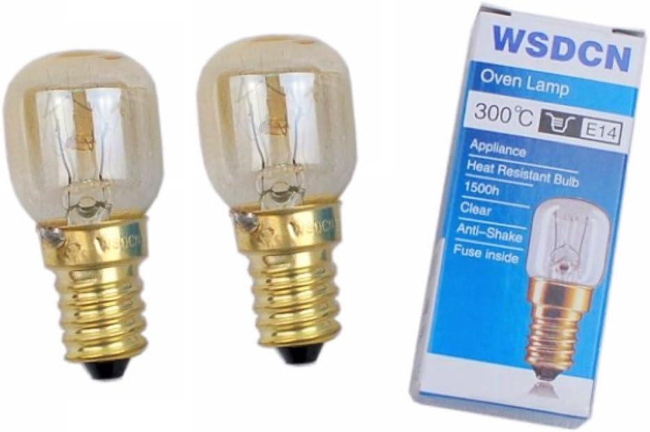 2 Pack, Fulfilled by Amazon, WSDCN Compatible Bulb for Whirlpool Kitchen Aid Oven Light Bulb 4173175