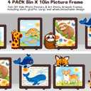 4pack 8x10in Picture FrameVertical & Horizontal for Wall or Tapletop Display, Felt DIY Kids Photo Posters & Art Prints Artwork Frames