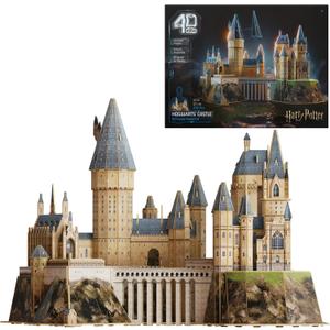 4D Build, Harry Potter Hogwarts Castle 3D Model Kit, Harry Potter Collectibles & Desk Decor, Adult Puzzle, Building Toys, 209 Pieces, 3D Puzzles, Gift Ideas for Ages 12 & Up