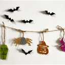 2Pack Anditoy 60 PCS Wooden Slices Hanging Ornaments Halloween Crafts for Kids DIY Decorations Indoor Party Supplies