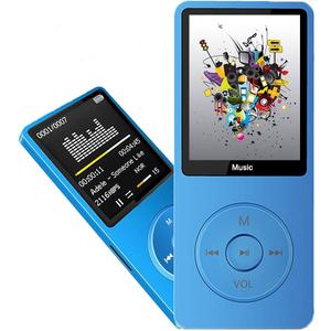 MP3 Player, Music Player with 16GB Micro SD Card, Buildin Speaker/Photo/Video Play/FM Radio/Voice Recorder/EBook Reader, Supports up to 128GB (Dark Blue)