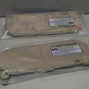 Beige Driver Left + Passenger Right Side Sun Visor Replacement Compatible with 2011 2012 2013 2014 2015 Hyundai Elantra Replace 852103X000TX 852203X000TX