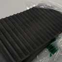 LADWA Heavy Duty Wheel Chocks 2-Pack - Solid Rubber Non-Slip Durable Black Wheel Chock for Car, Travel Trailers, RV, Truck, and ATV - All Weather Use (Black, 2 PC)