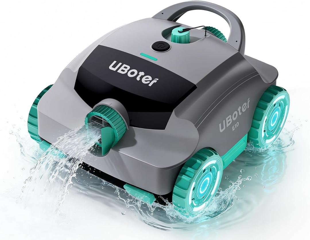 Pool Vacuum,UBoter E10 Cordless Robotic Pool Cleaner