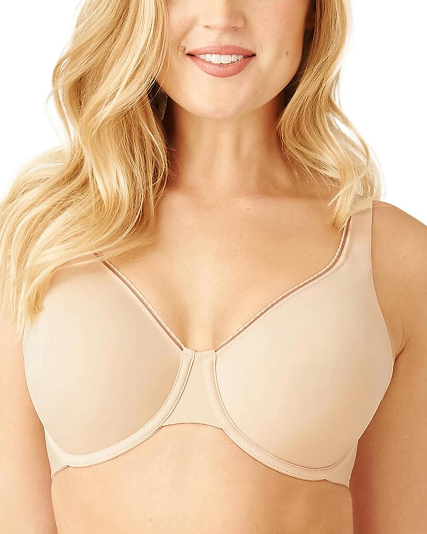 Wacoal Women's High Standards Unlined Full Coverage Lifting Underwire Bra, 855352 (Beige)