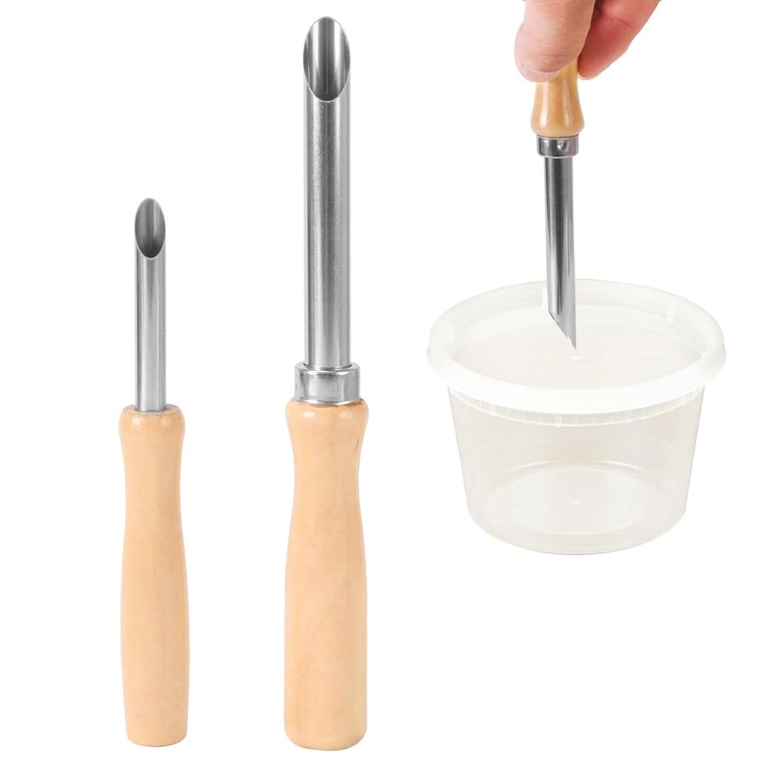 5 x Straw Puncher for Plastic Lids Lemonade, Hole Puncher for Plastic Lids, Lemonade Cup Lid Hole Puncher for Straw (2 Pack)