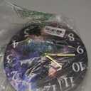 Britimes Round Wall Clock Silent NonTicking Battery Operated Clock 10 Inch, Galaxy Space Home Decor for Living Room, Kitchen, Bedroom, and Office