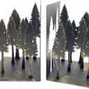 Forest Decor - Charming Pine Tree Decor Bookends, Tree Decor Book Ends for Shelves  Ideal for Nature Lovers