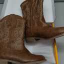 Motasha Boys Cowboy Boots Toddler Girls Boots Brown Cowgirl Boot for Girl Size 11 Little Big Kids Boot Western Riding Shoes Party Birthday (M7101 Brown 11)