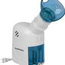 HealthWise Steam Inhaler Respiratory Vapor Therapy | Sinus Pressure, Congestion, Colds & Cough Relief | Facial Steamer, Steam Inhaler, FSA Eligible, Vaporizer or Vocal Steamer | Mask for Cleansing