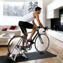Sportneer Bike Trainer - Magnetic Stationary Bike Stand for 26-28" & 700C Wheels - Adjustable 6 Level Resistance Bike Trainer Stand for Indoor Riding with Quick Release Lever & Front Wheel Riser Block