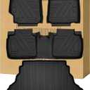Aiqiying Floor MatsCargo Liners Compatible with Toyota Camry 2012-2017 ModelssAll Weather Waterproof Durable Custom-Fit Trunk Tray Front Rear Rows Full Set Carpet Protection TPE Accessories