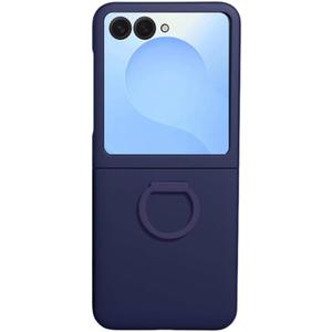 for Samsung Galaxy Z Flip 7 Case  Slim Hard PC Protective Cover with Built-in Ring Nonslip Grip, Slim, Comfortable Design Shockproof Protection Case for Galaxy Flip 7 Blue