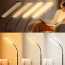 LED Floor Lamp,15 W 1500 LM Super Bright Reading Lamp with Remote and Touch Control Floor Light, 3 Colors and Stepless Brightness Work Lamp for Living Room Bedroom Reading