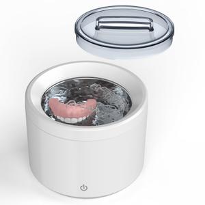 Ultrasonic Retainer Cleaner, 48 kHz Professional Dentures Cleaner, Retainer Cleaner Machine for Dentures, Aligner, Braces, Mouth Guard