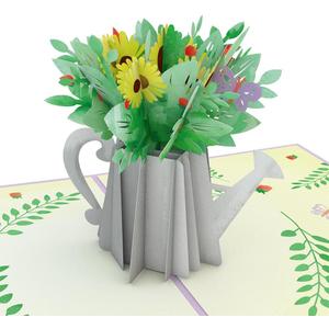 2 x Lovepop Mother's Day Pop-Up Card for Her - 3D Greeting Cards for Mom, Wife, Women - Sunflower Watering Can - 5" x 7" Card - Blank Notecard & Envelope Included