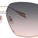 BOLON Women Cool Oversized Wrap-around Trendy Sunglasses, Exclusive Eyewear Brand of EssilorLuxottica (Rose Gold/Transparent Pink Bl7189)