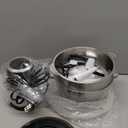 GANIZA Food Processors, Electric Food Chopper with Meat Grinder & Vegetable Chopper - 2 Bowls (8 Cup+8 Cup) with Powerful 450W Copper Motor - Includes 2 Sets of Bi-Level Blades for Fruits/Meat/Nuts (Black)